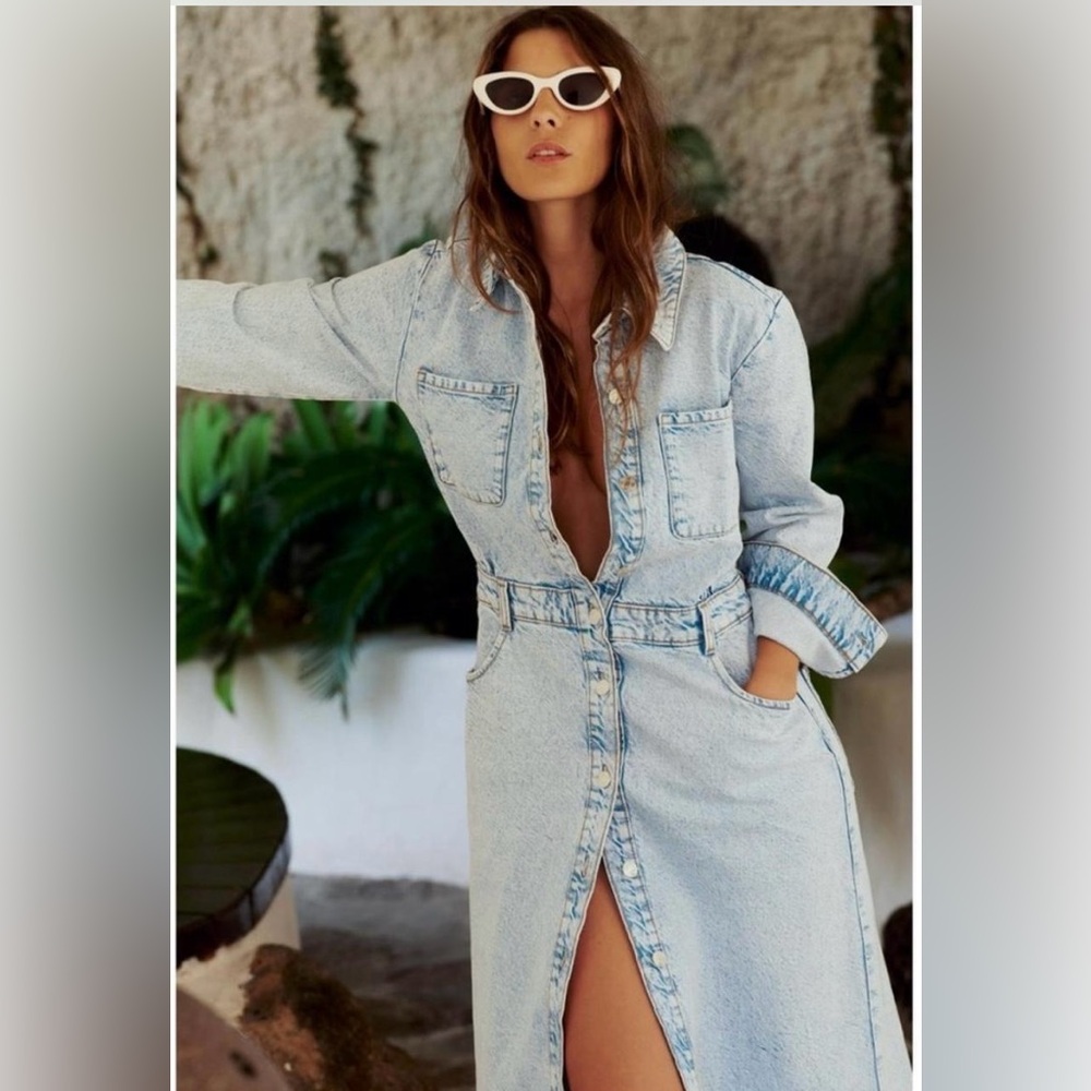 Denim Maxi Dress - Picture 7 of 13